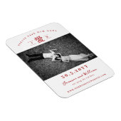 Eenvoudig rood 'AI' / Liefdesfoto Chinees Bewaar d Magneet (Rechterzijde)