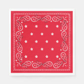 Eenvoudig rood bandaandiner met een klein beetje servet (Voorkant)