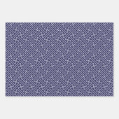 Eenvoudig rood, blauw en wit inpakpapier vel (Voorkant 2)