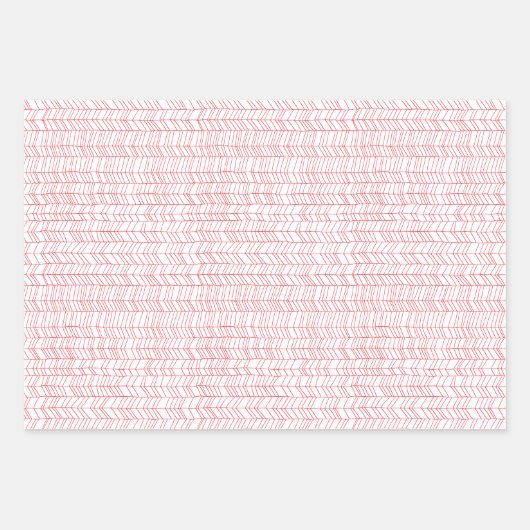 Eenvoudig rood, blauw en wit inpakpapier vel (Voorkant)