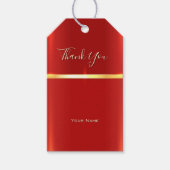 Eenvoudig rood cadeau Label Cadeaulabel (Voorkant)