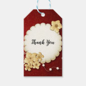 Eenvoudig rood cadeaulabel (Voorkant)