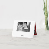 Eenvoudig rood dubbel geluk Moderne Chinese bruilo Bedankkaart (Achterkant)