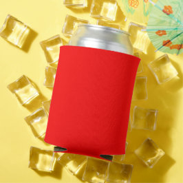 Eenvoudig Rood Effen Kleur Blikjeskoeler