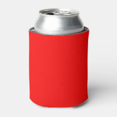 Eenvoudig Rood Effen Kleur Blikjeskoeler (Blikje Voorkant)