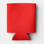 Eenvoudig Rood Effen Kleur Blikjeskoeler (Voorkant)