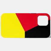 Eenvoudig rood en geel geometrisch kleurenblok op  Case-Mate iPhone case (Achterkant (horizontaal))