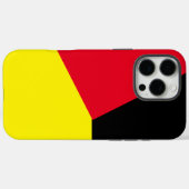 Eenvoudig rood en geel geometrisch kleurenblok op Case-Mate iPhone case (Achterkant (horizontaal))