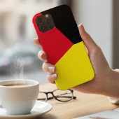 Eenvoudig rood en geel geometrisch kleurenblok op Case-Mate iPhone case