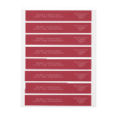 Eenvoudig rood en wit Modern Calligrafie Kerstmis (Vel)
