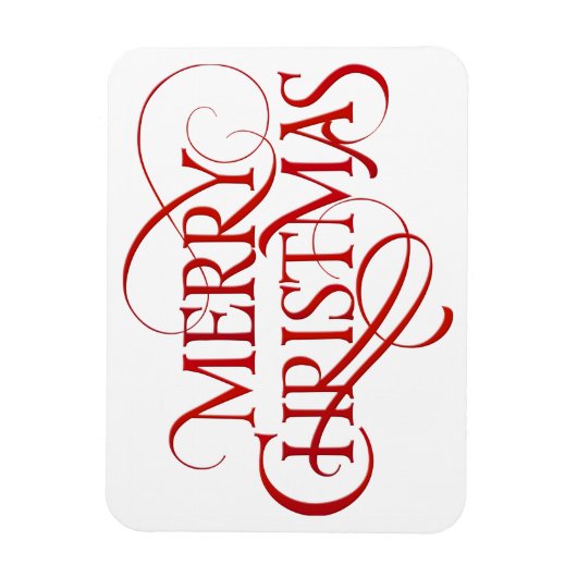 Eenvoudig Rood en Wit, prettig, flexibel magneet (Verticaal)