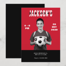 Eenvoudig Rood Foto Voetbal Magazine Hoesje Verjaa