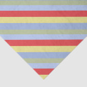 Eenvoudig rood geel en blauw gestreept tissuepapier (Detail)