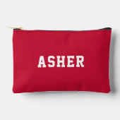 Eenvoudig rood gepersonaliseerd etui (Voorkant)