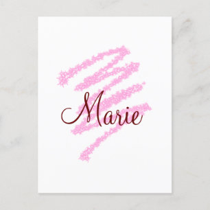 Eenvoudig rood glitter spartelaar: naam monogram m briefkaart