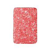 Eenvoudig rood glitterpatroon badmat (Voorkant Verticaal)