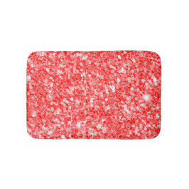 Eenvoudig rood glitterpatroon badmat