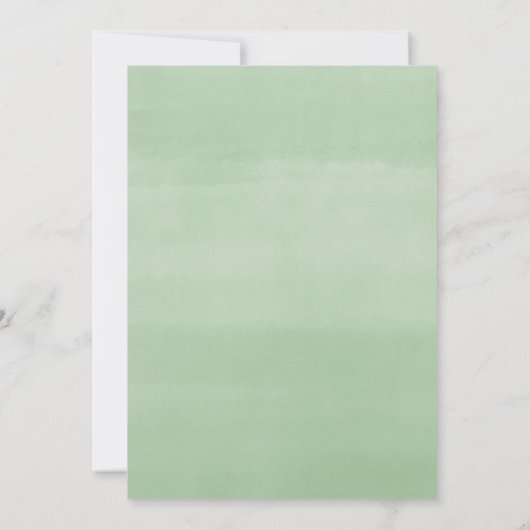 Eenvoudig rood goud groen kerstdoop kaart (Achterkant)