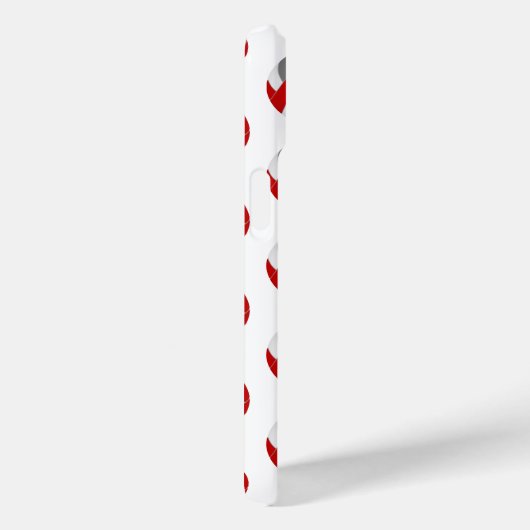 Eenvoudig rood grijs volleyballen patroon monogram Case-Mate iPhone case (Achterkant / Rechts)