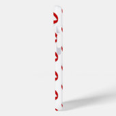 Eenvoudig rood grijs volleyballen patroon monogram Case-Mate iPhone case (Achterkant / Links)