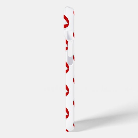 Eenvoudig rood grijs volleyballen patroon monogram Case-Mate iPhone case (Achterkant / Links)