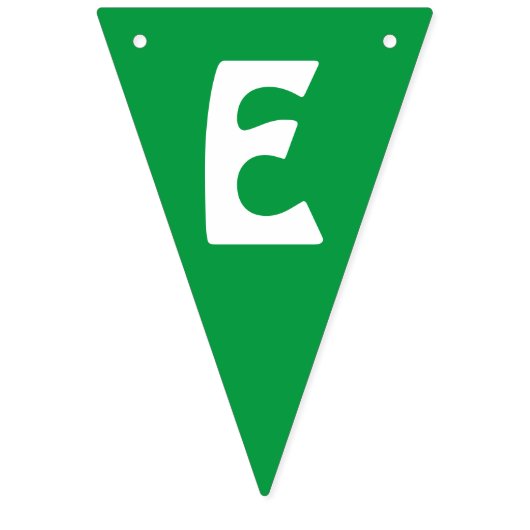 Eenvoudig ROOD GROEN Alfabet MERRY Kerstfeest Vlaggetjes (Derde vlag)