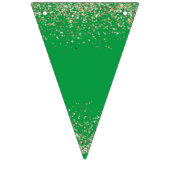 Eenvoudig ROOD GROEN Alfabet MERRY Kerstfeest Vlaggetjes (Eerste vlag)