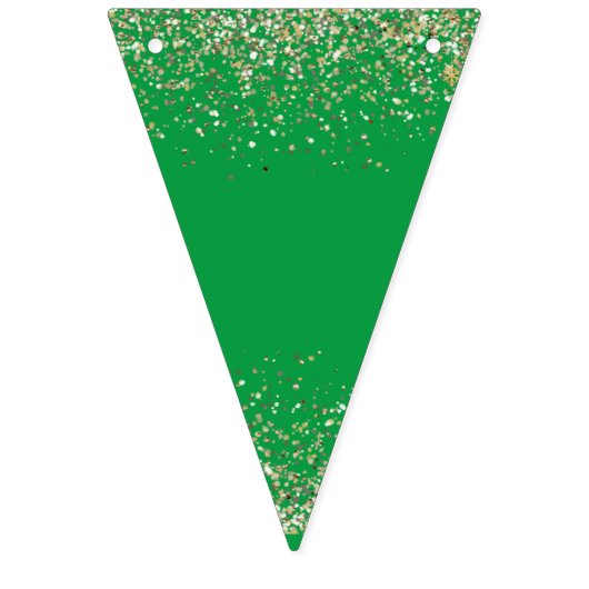Eenvoudig ROOD GROEN Alfabet MERRY Kerstfeest Vlaggetjes (Eerste vlag)