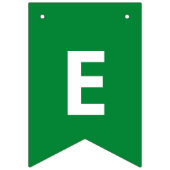 Eenvoudig rood | Groene Vrolijke Kerstgroeten Vlaggetjes (Tweede vlag)