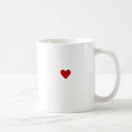 Eenvoudig Rood Hart Liefde Klassiek Modern Minimaa Koffiemok