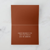 Eenvoudig rood herfst Maple Leaf Feestdagen Kaart (Binnen)