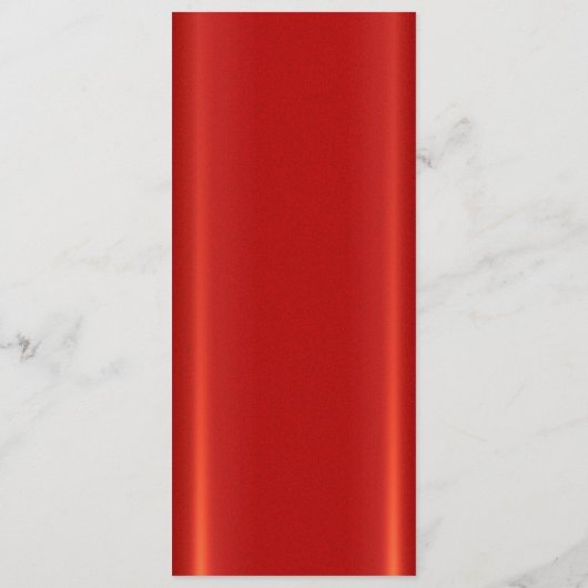 Eenvoudig rood huwelijksmenu menu (Achterkant)