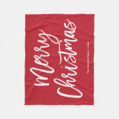 Eenvoudig rood kerstgebak voor fijne kerst fleece deken (Voorkant)