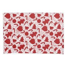 Eenvoudig rood kerstpatroon