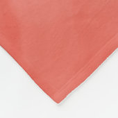 Eenvoudig rood Oranje subtiel marmer modern monogr Fleece Deken (Hoek)