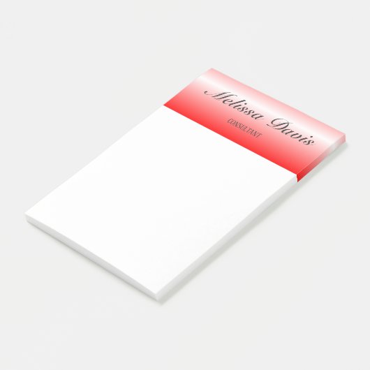 Eenvoudig rood post-it® notes (Schuin)