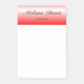 Eenvoudig rood post-it® notes (Voorkant)