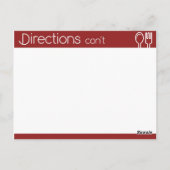 Eenvoudig rood recept zonder lijn briefkaart (Achterkant)