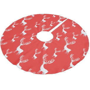 Eenvoudig rood rendier kerst Xmas patroon Kerstboom Rok