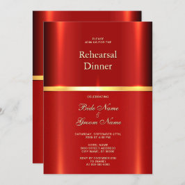 Eenvoudig rood repetitiediner kaart