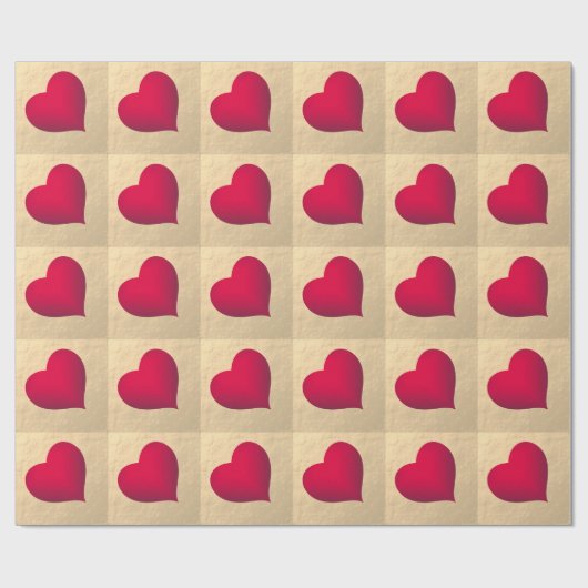 Eenvoudig rood Roos Gold Wrapping Papier (Vlak)