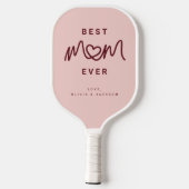 Eenvoudig Rood Roze Schattig Script Modern Beste M Pickleball Paddle (Achterkant)