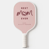 Eenvoudig Rood Roze Schattig Script Modern Beste M Pickleball Paddle (Voorkant)