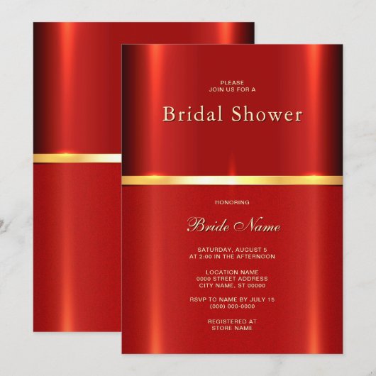 Eenvoudig rood Vrijgezellenfeest Kaart (Voorkant / Achterkant)