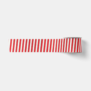 Eenvoudig Rood Whimsical Gestreepte Lieve Minimali Satijnen Lint
