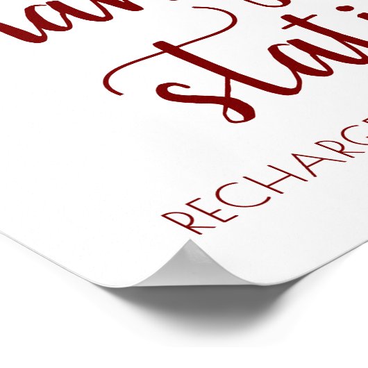 Eenvoudig rood wisselstation | Snoep Apple Event Poster (Hoek)