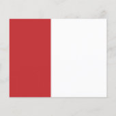 Eenvoudig Rood Wit 2025 Afstuderen Uitnodiging (Achterkant)