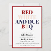 Eenvoudig Rood Wit en Verschuldigd 4 juli Patriott Kaart (Voorkant)