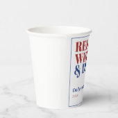 Eenvoudig Rood Wit en Verschuldigd 4th Juli Baby s Papieren Bekers (Rechts)