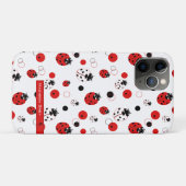 Eenvoudig rood, zwart en wit ladybug-patroon Case-Mate iPhone case (Achterkant (horizontaal))